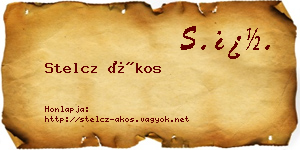 Stelcz Ákos névjegykártya